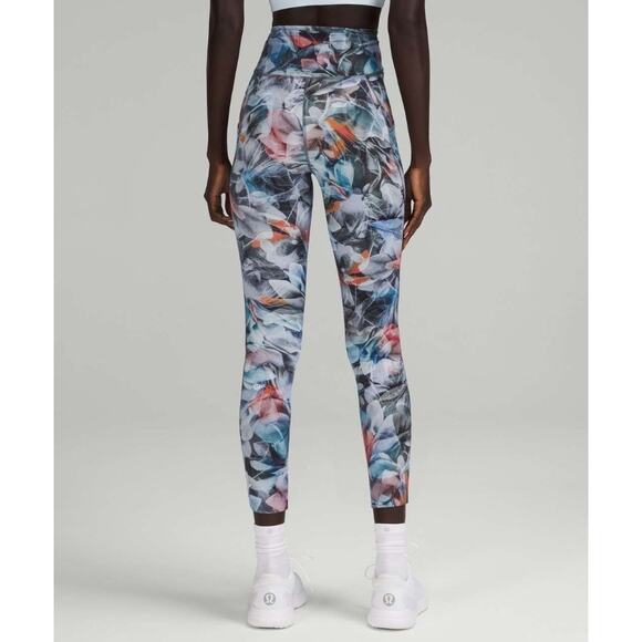 Lululemon Sz 6 Fast & Free Tight 25" High Rise Luminescent Floral Gym - Picture 1 of 11